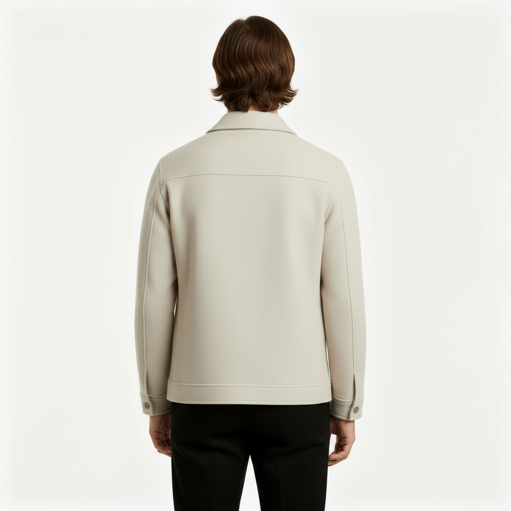 Men’s Wool-Blend Smart Jacket – Minimalist, Warm & Modern Fit