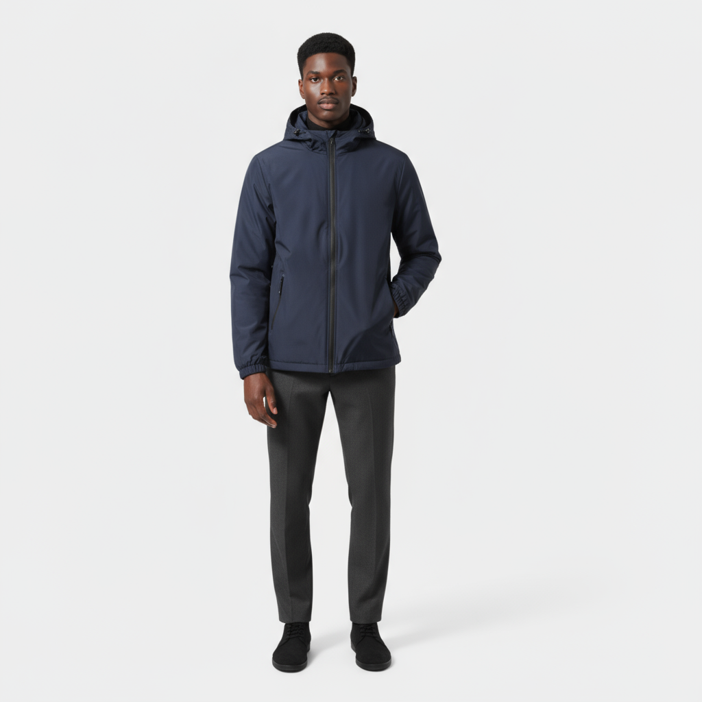 Men’s Lightweight Hooded Windbreaker – Water-Resistant, Breathable & Everyday Ready