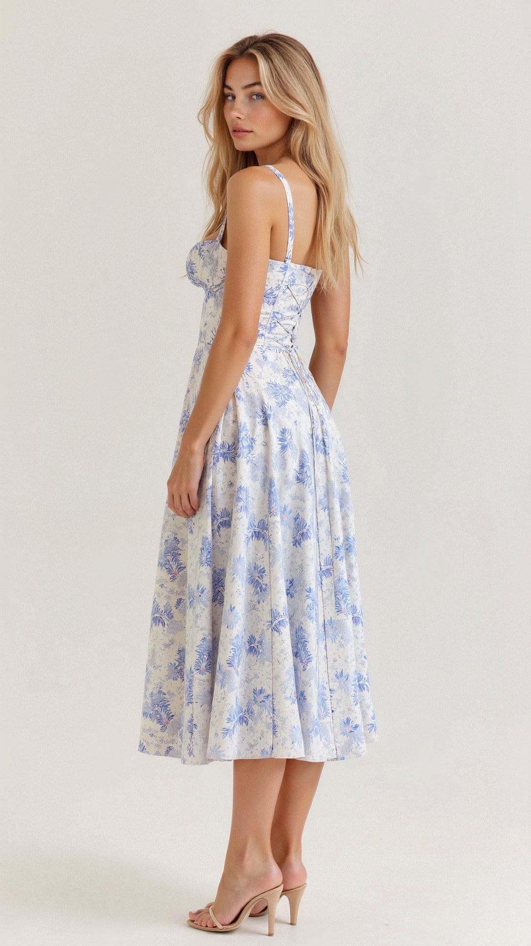Corset Midi Dress for Women | Elegant Silhouette