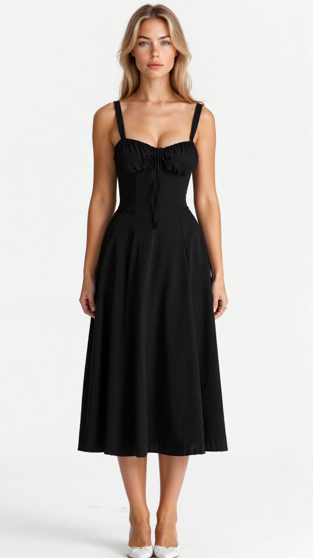 Corset Midi Dress for Women | Elegant Silhouette