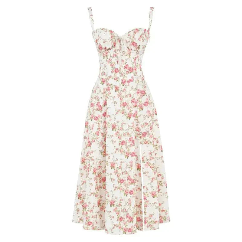 Corset Midi Dress for Women | Elegant Silhouette