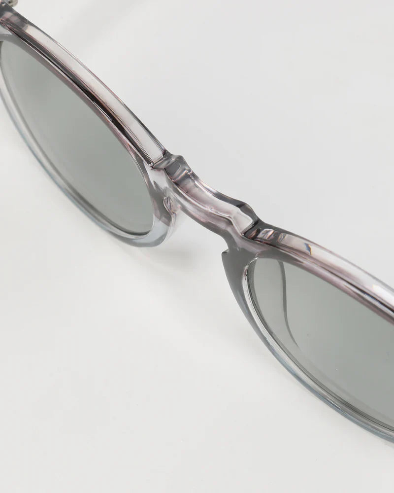 Men’s Round Transparent Frame Sunglasses – Classic UV400 Protection