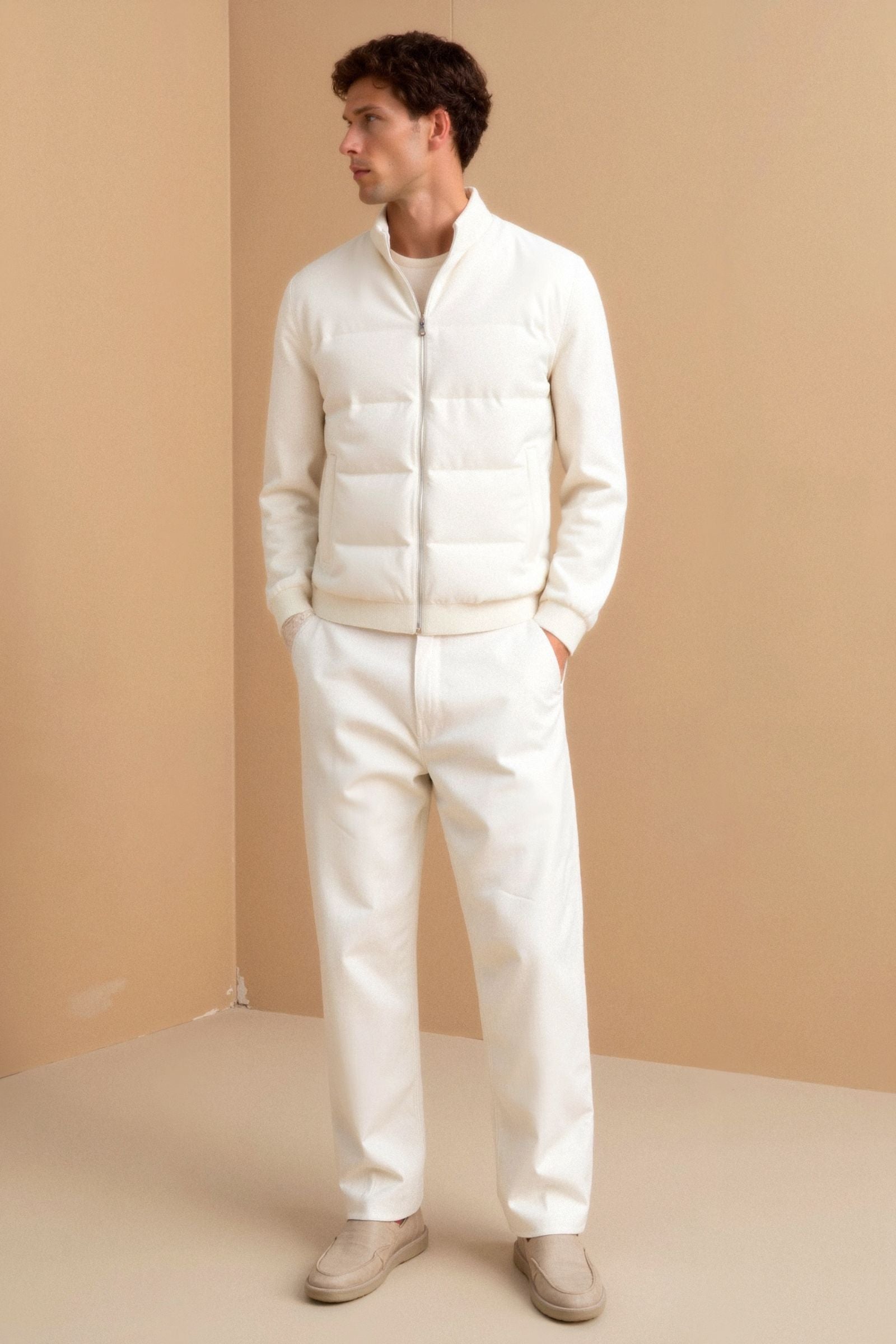 Men’s Lightweight Padded Jacket – Minimalist Design & All-Season Comfort