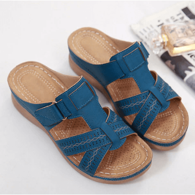 SoftStride Women’s Orthopedic Slip-On Sandals – Comfort Wedge Support