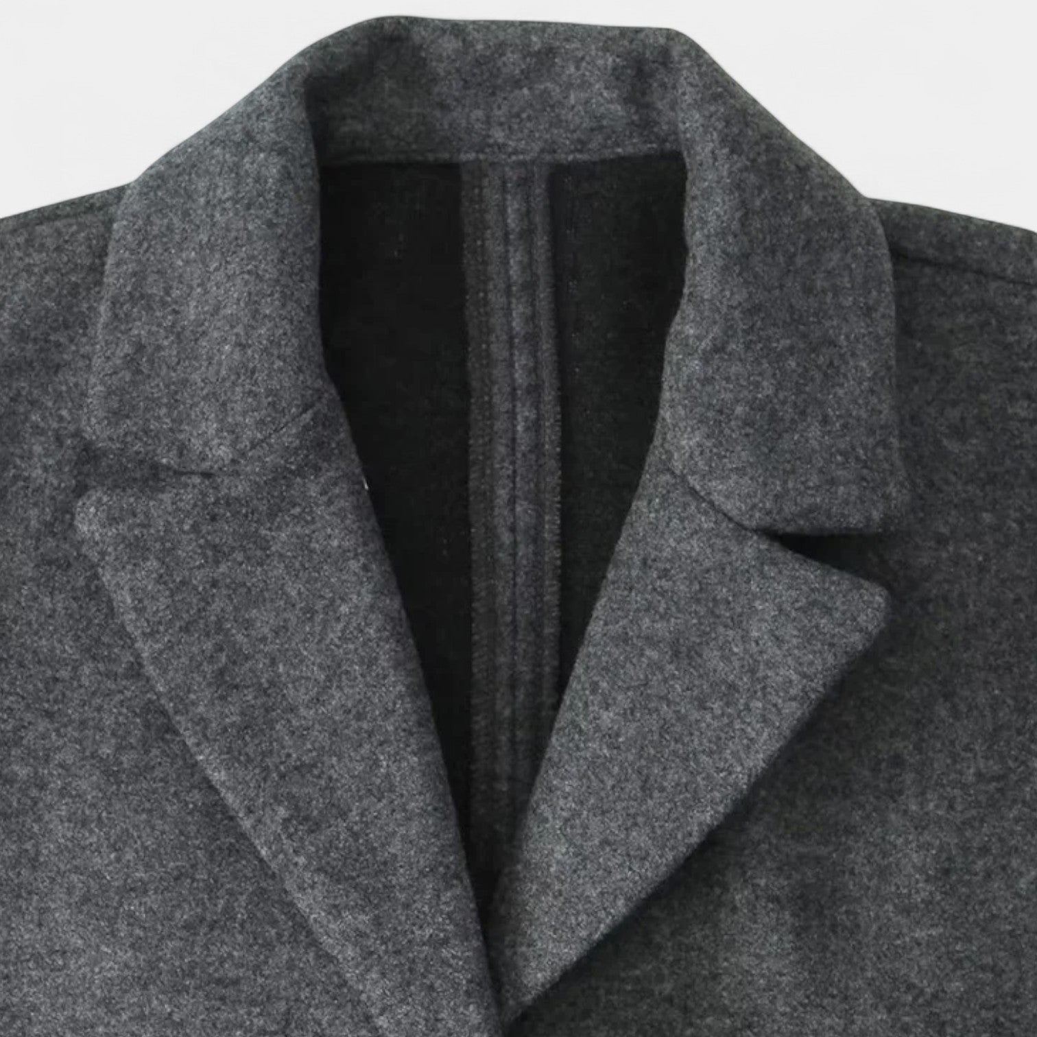 Women’s Long Tailored Coat – Classic Fit, Minimal Design