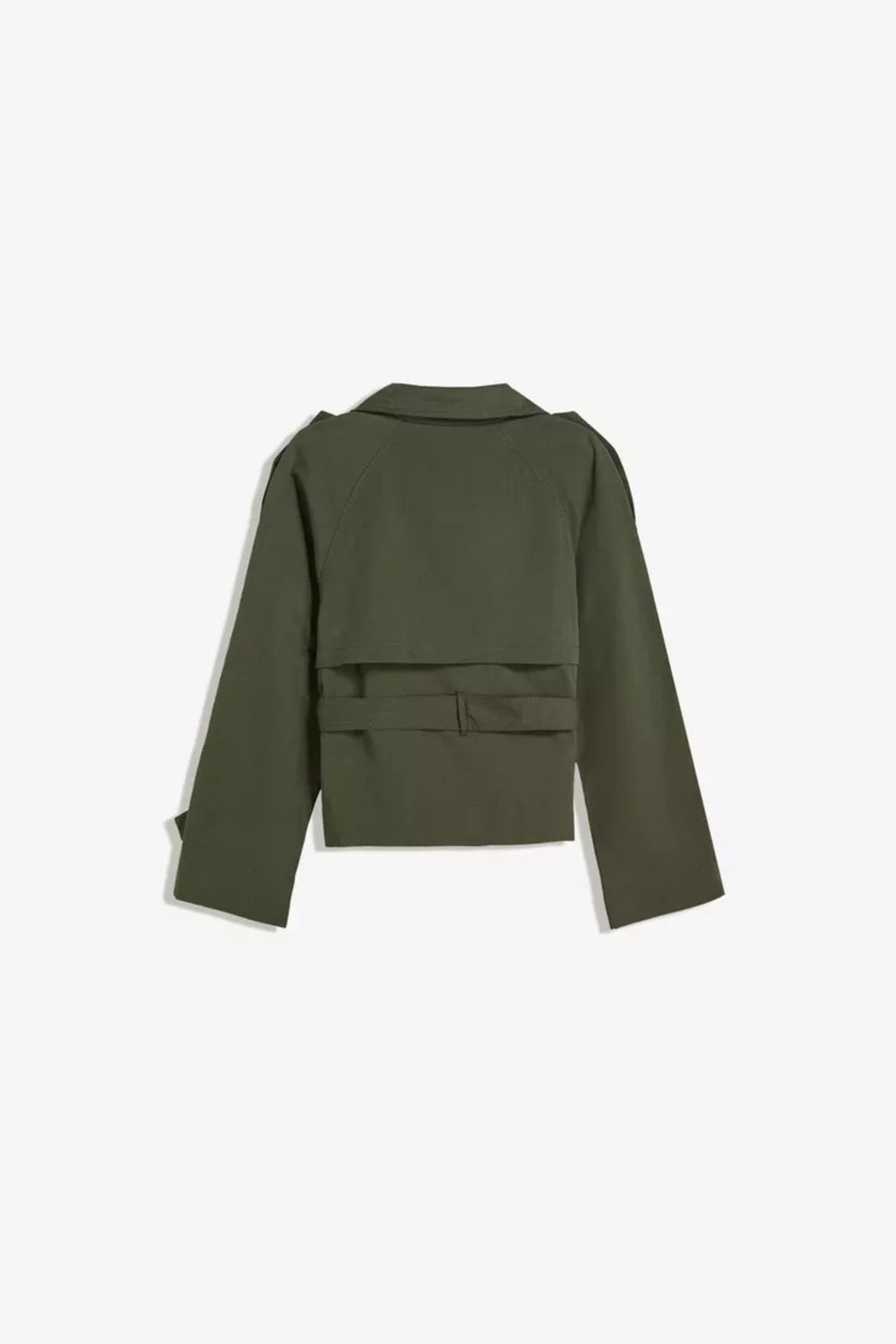 Women’s Short Trench Jacket – Modern Double-Breasted Lightweight Coat