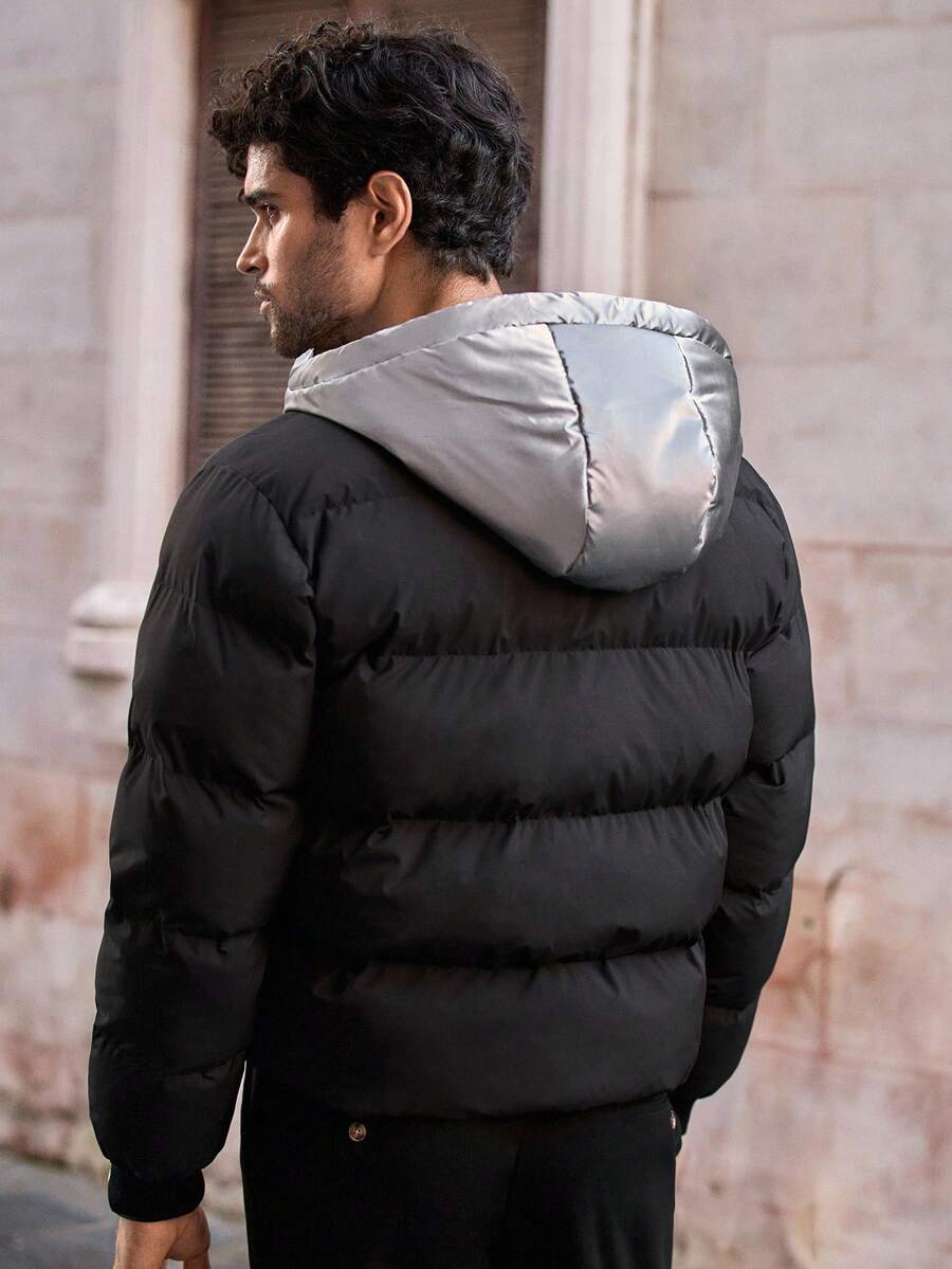 Men’s Premium Thermal Puffer Jacket – Lightweight Warm Hooded Winter