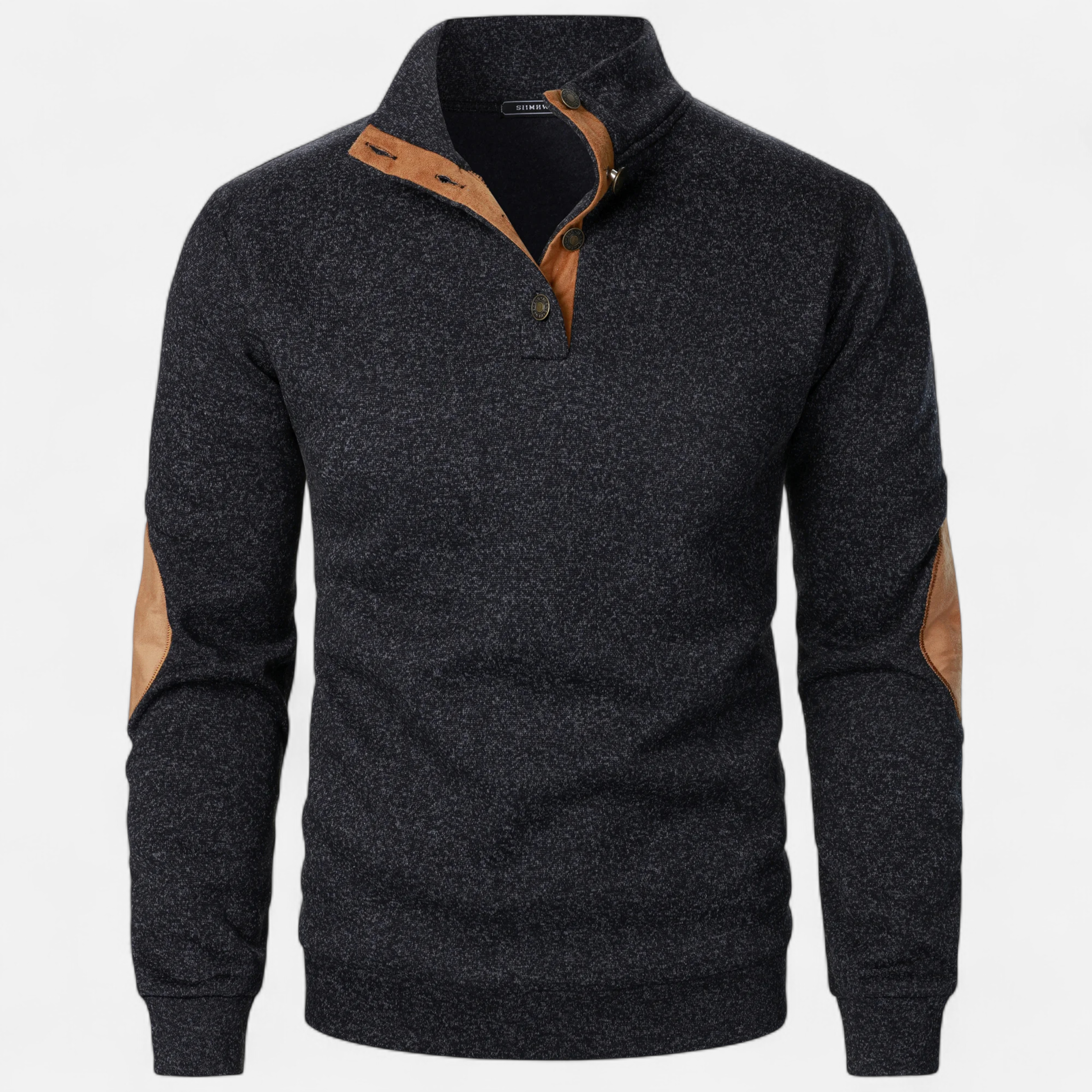 Heritage Quarter-Button Knit Sweater – Warm Rustic Style
