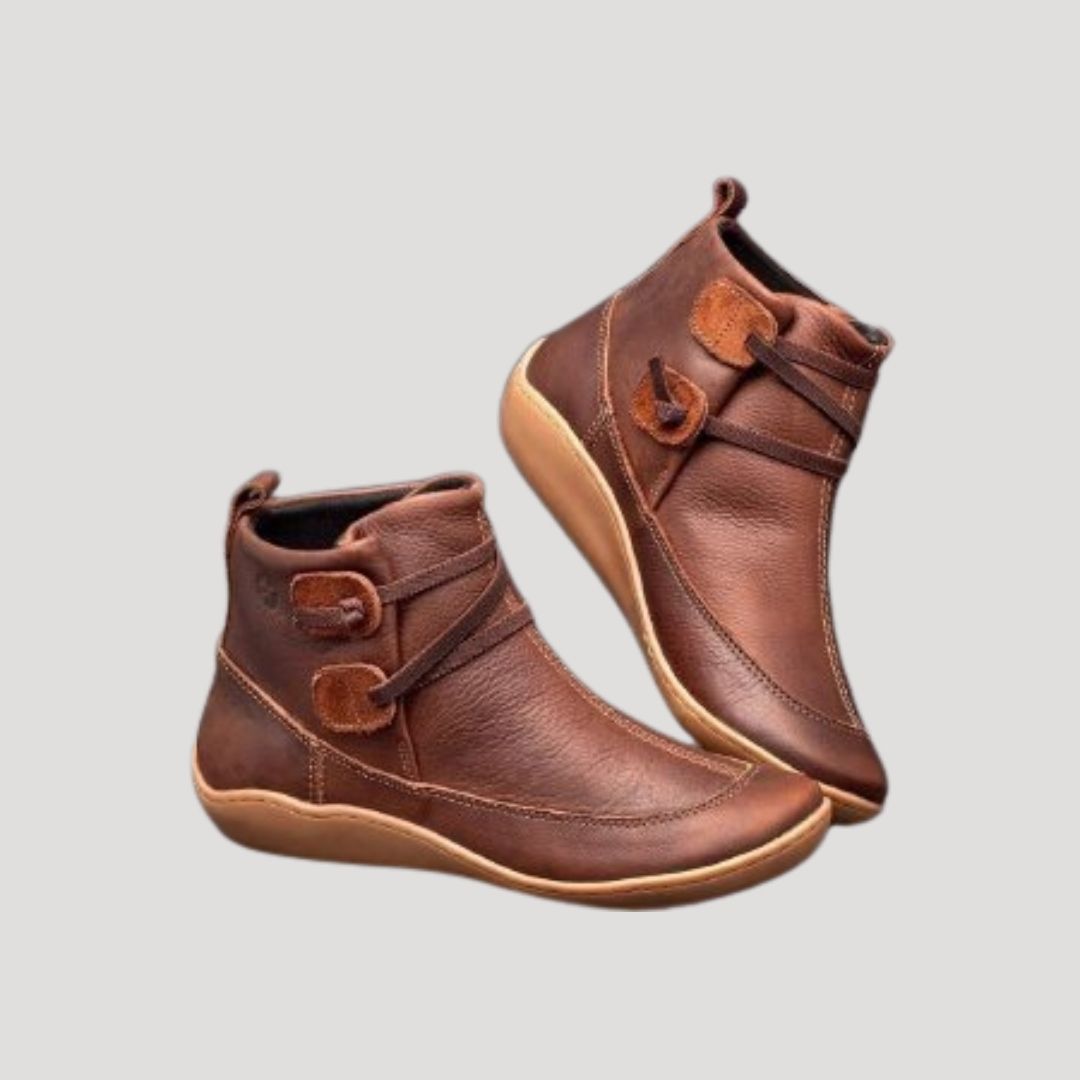 Women’s leather waterproof winter ankle boots