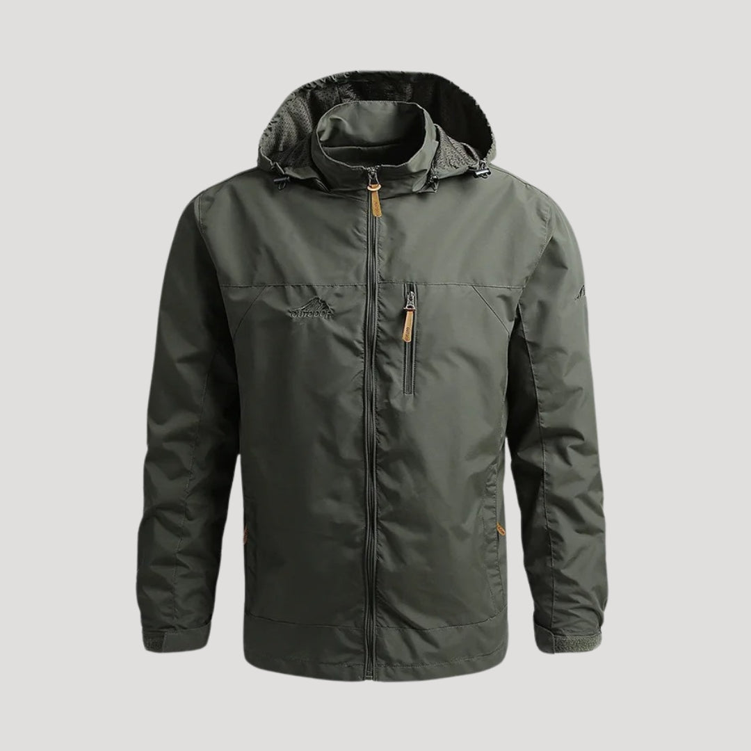 Men’s Lightweight Windproof Outdoor Jacket – Waterproof Shell, Breathable Hooded Coat