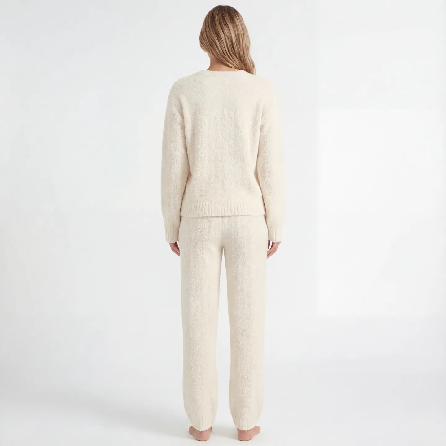 Women’s Soft Knit Loungewear Set – Jumper & Drawstring Trousers