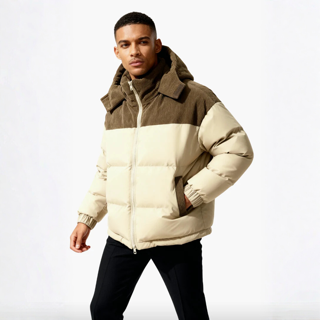 Men’s Heavyweight Puffer Jacket – Ultra-Warm, Windproof & Winter Ready