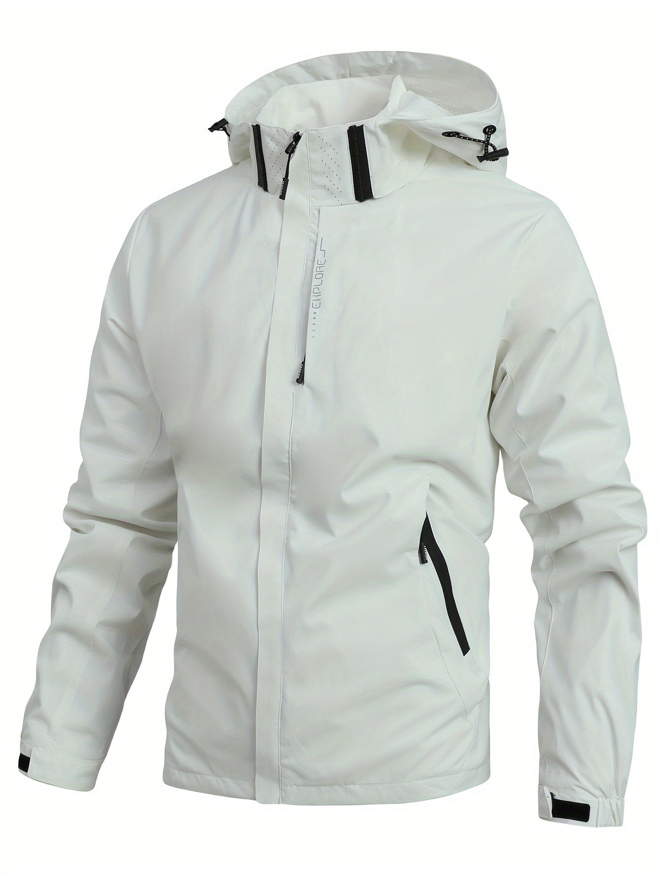Men’s Waterproof Tech Jacket – Windproof Outdoor Shell with Modern Fit