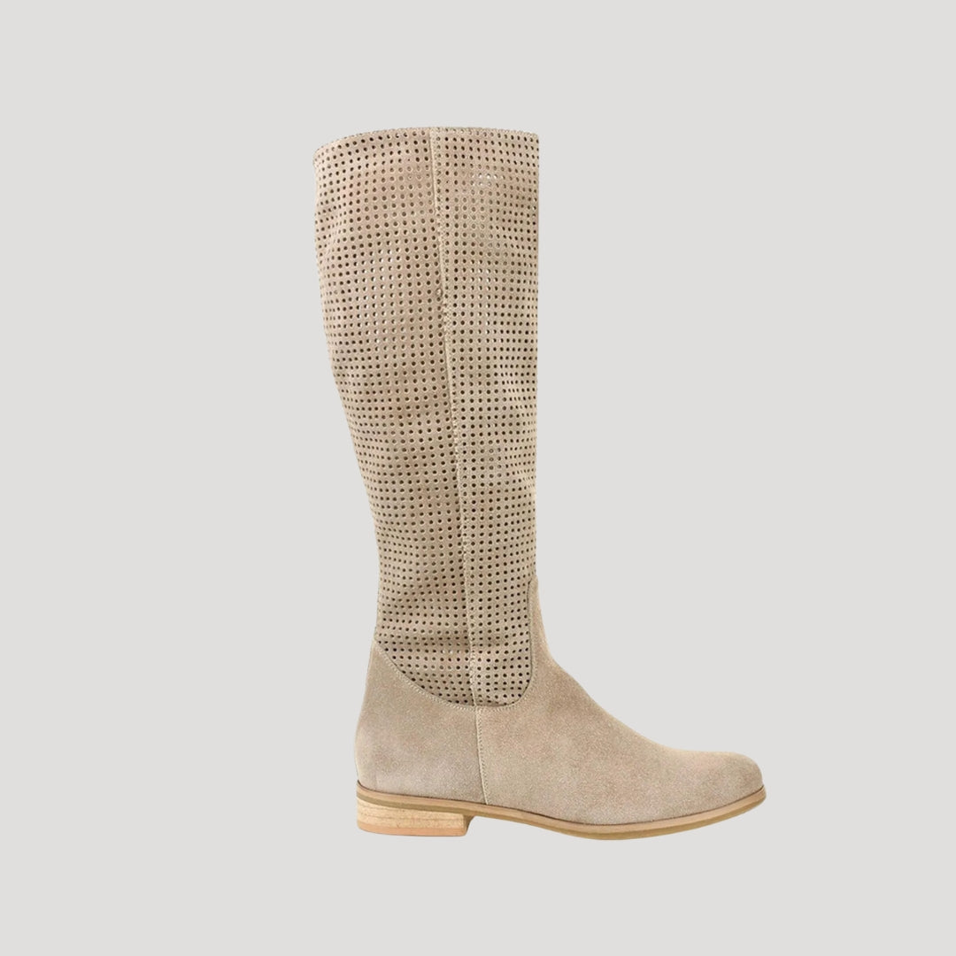 Women’s suede knee high boots – flat heel