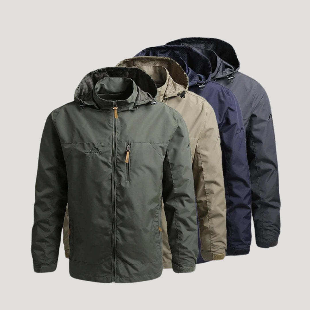 Men’s Lightweight Windproof Outdoor Jacket – Waterproof Shell, Breathable Hooded Coat