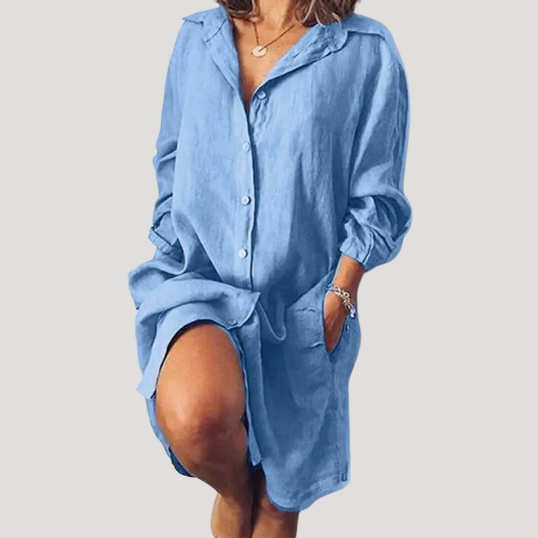 Women’s shirt dress summer casual loose fit