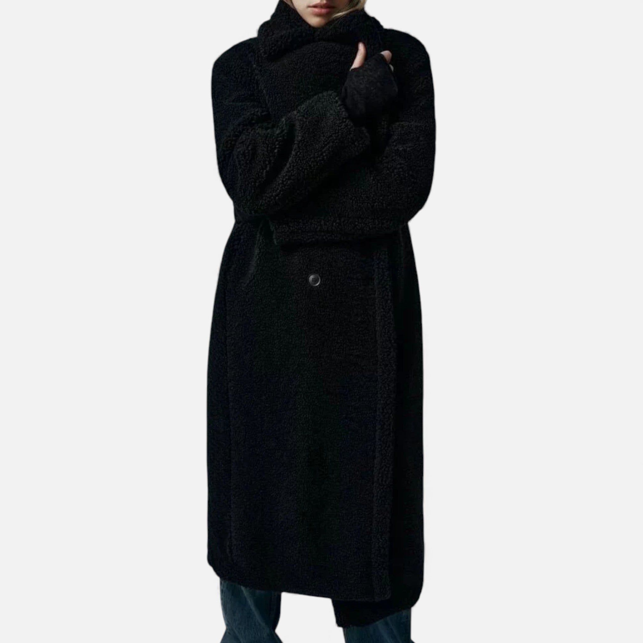 Maison Dresson| Women’s Long Double-Breasted Teddy Coat