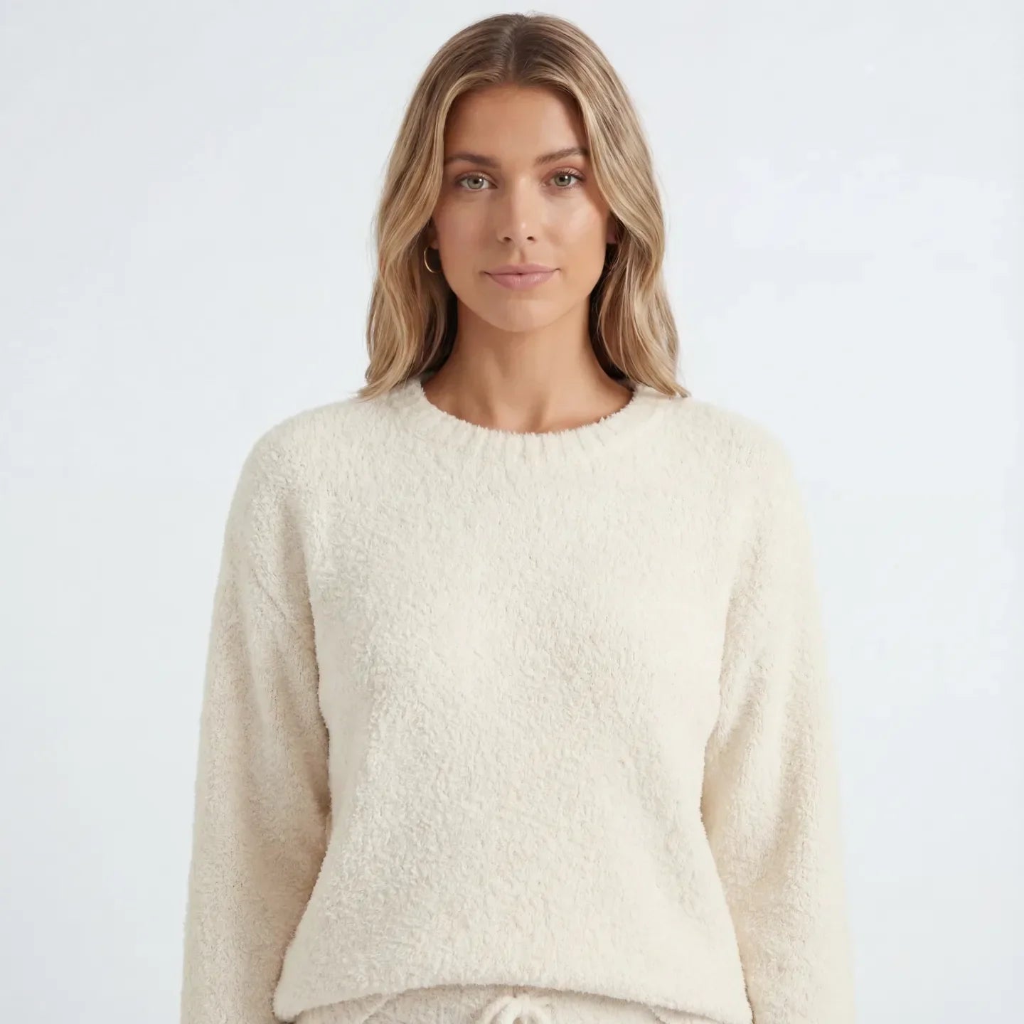 Women’s Soft Knit Loungewear Set – Jumper & Drawstring Trousers