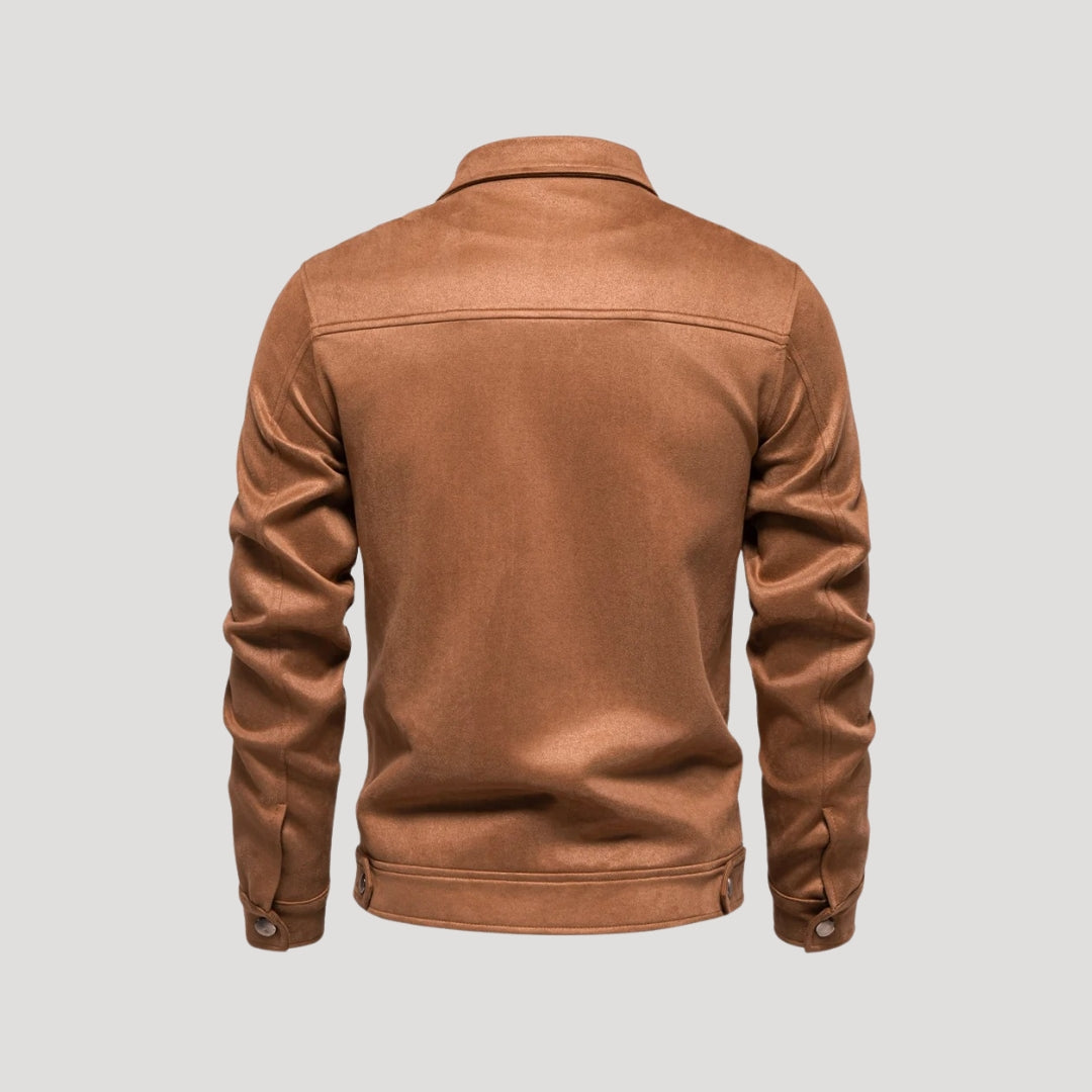 Minimalist Soft-Touch Bomber Jacket