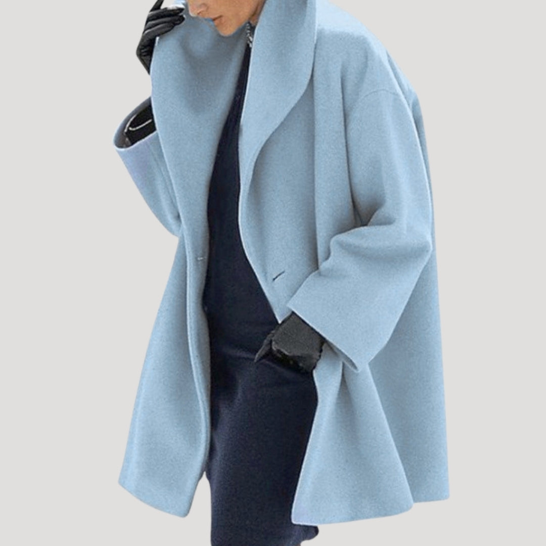 Women’s Elegant Oversized Wool Coat – Soft Edition