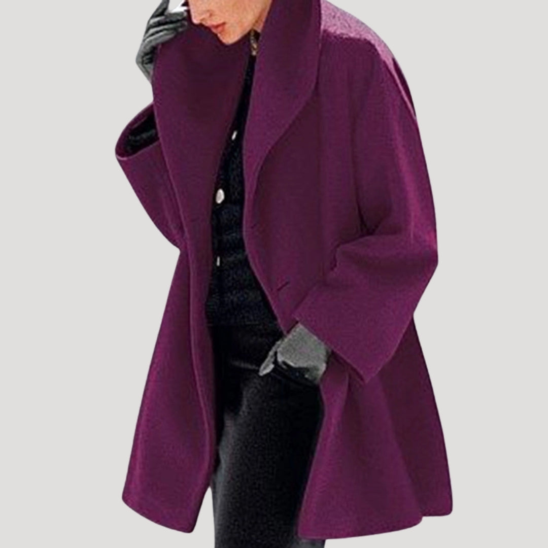 Women’s Elegant Oversized Wool Coat – Soft Edition
