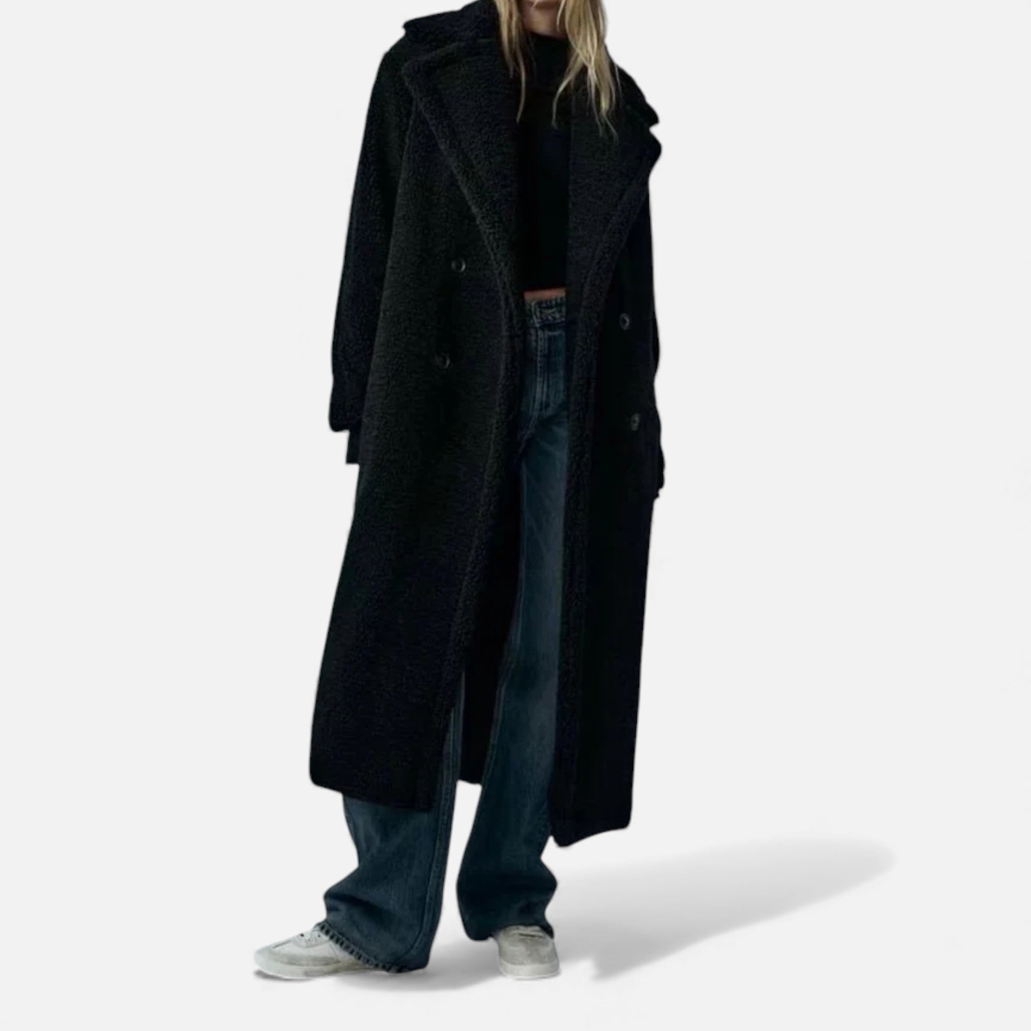 Maison Dresson| Women’s Long Double-Breasted Teddy Coat