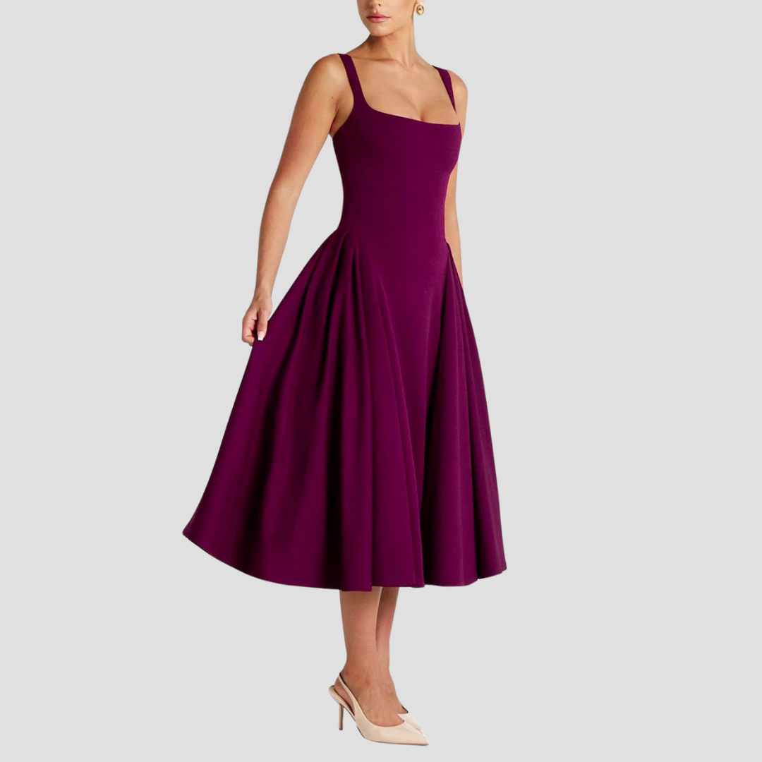 Grace | Pleated Midi Dress