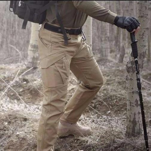 Men's Tactical Cargo Pants with Multi-Pocket Utility Design