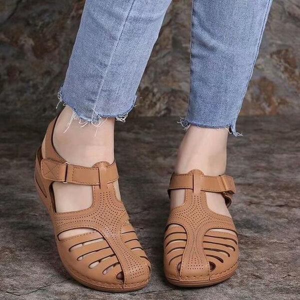 SoftStride Women’s Orthopedic Slip-On Sandals – Comfort Wedge Support