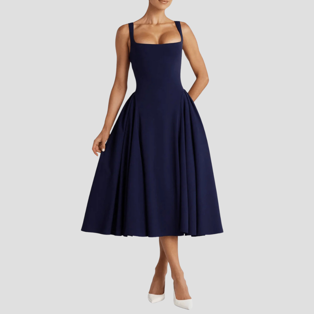 Grace | Pleated Midi Dress