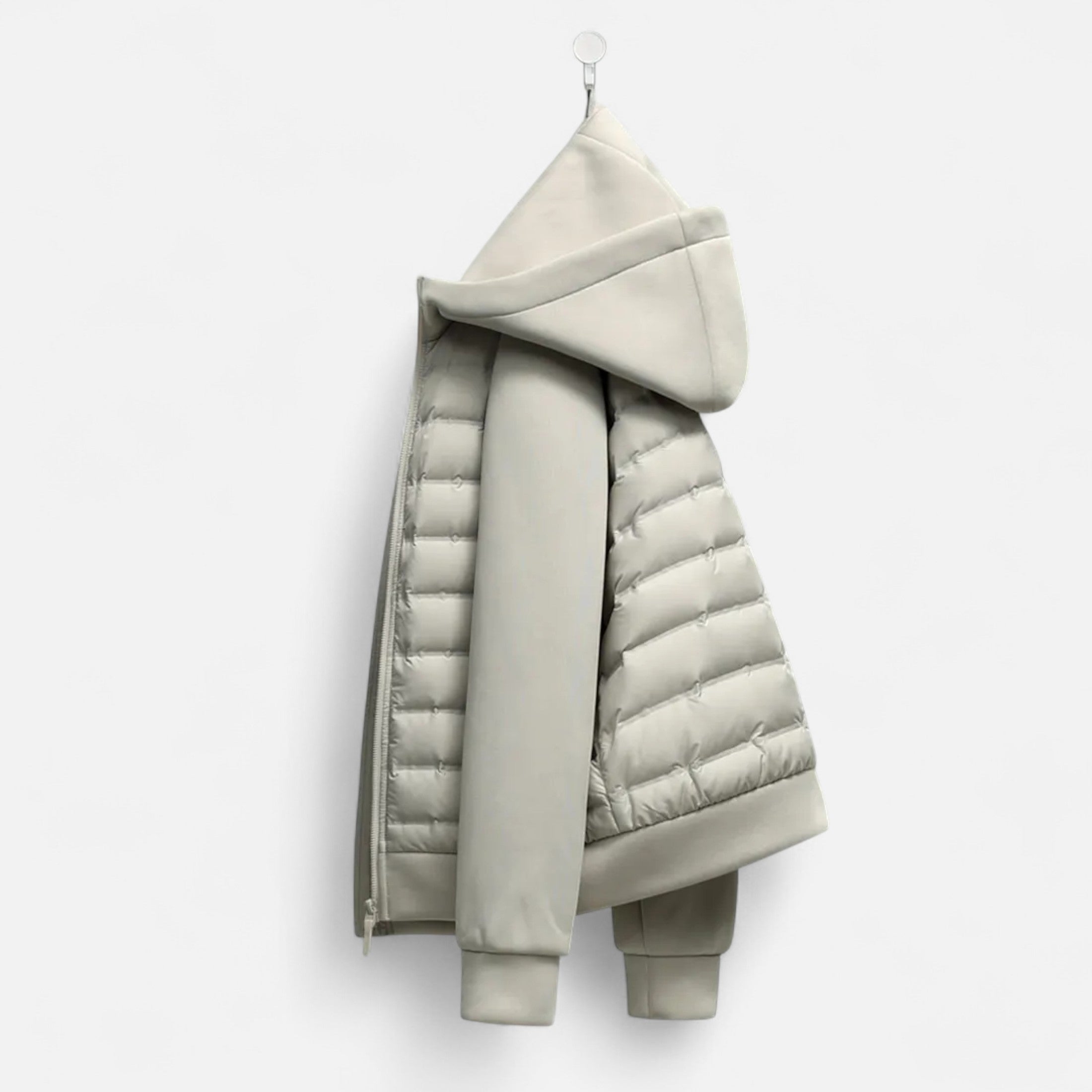 Men’s Lightweight Hybrid Puffer Jacket – Warm, Flexible & Modern Fit