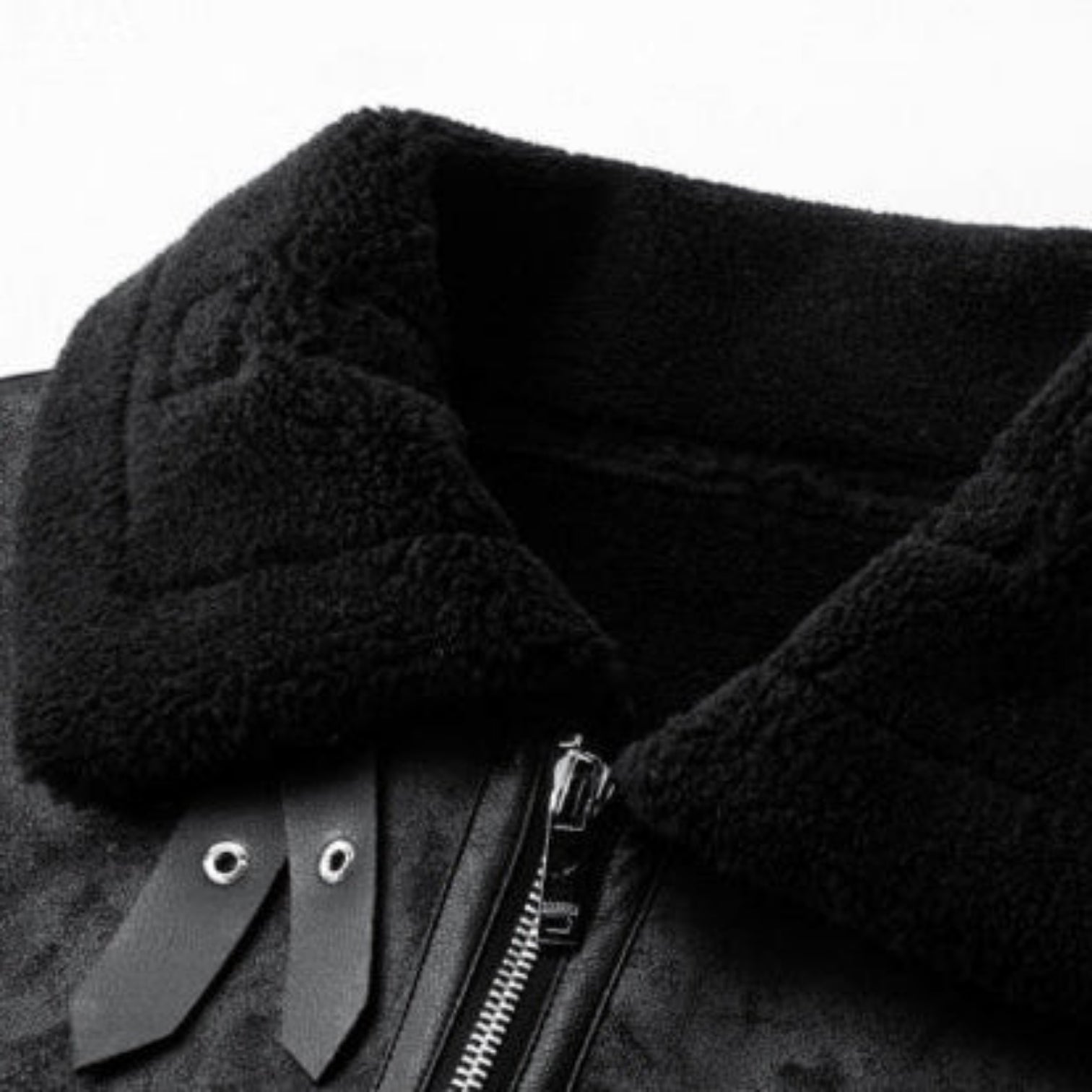 Men’s Faux Shearling Aviator Jacket – Warm, Premium Look & Winter-Ready