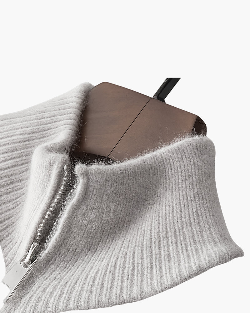 men’s knit sweater, half zip jumper, ribbed knit, cotton blend, casual winter wear