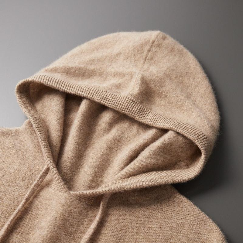 Men's Minimalist Hoodie with Drawstring Hood and Clean Finish
