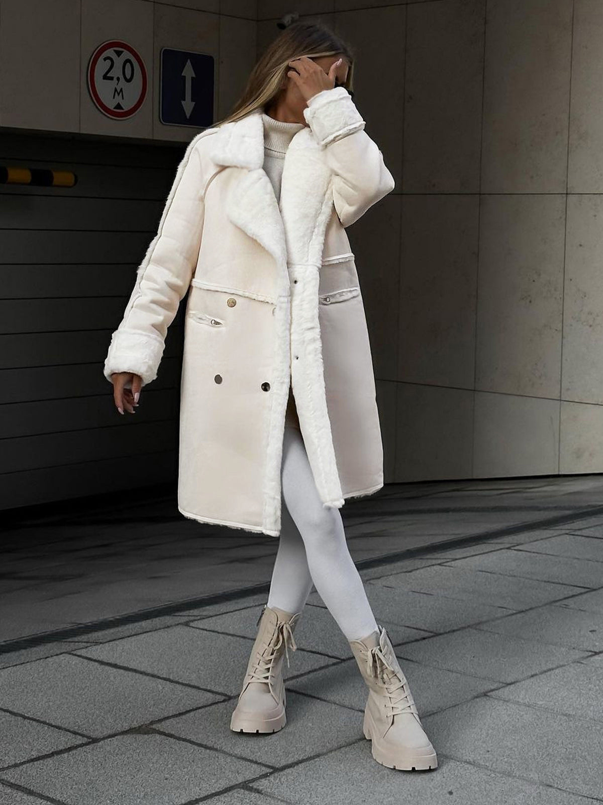 Women’s Luxury Faux Shearling Coat – Warm, Soft & Winter-Ready