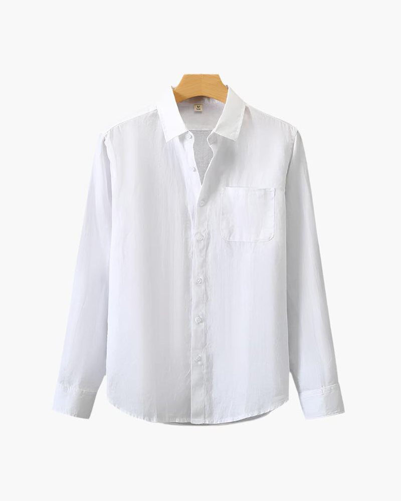 Relaxed Linen Button Shirt – Minimal Everyday Essential by Luxoo