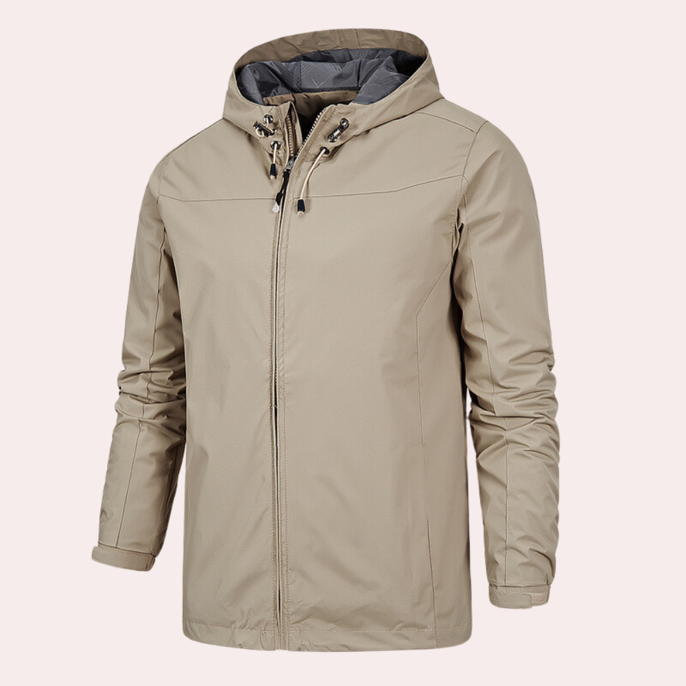 Men’s Lightweight Waterproof Windbreaker – All-Weather Outdoor Jacket