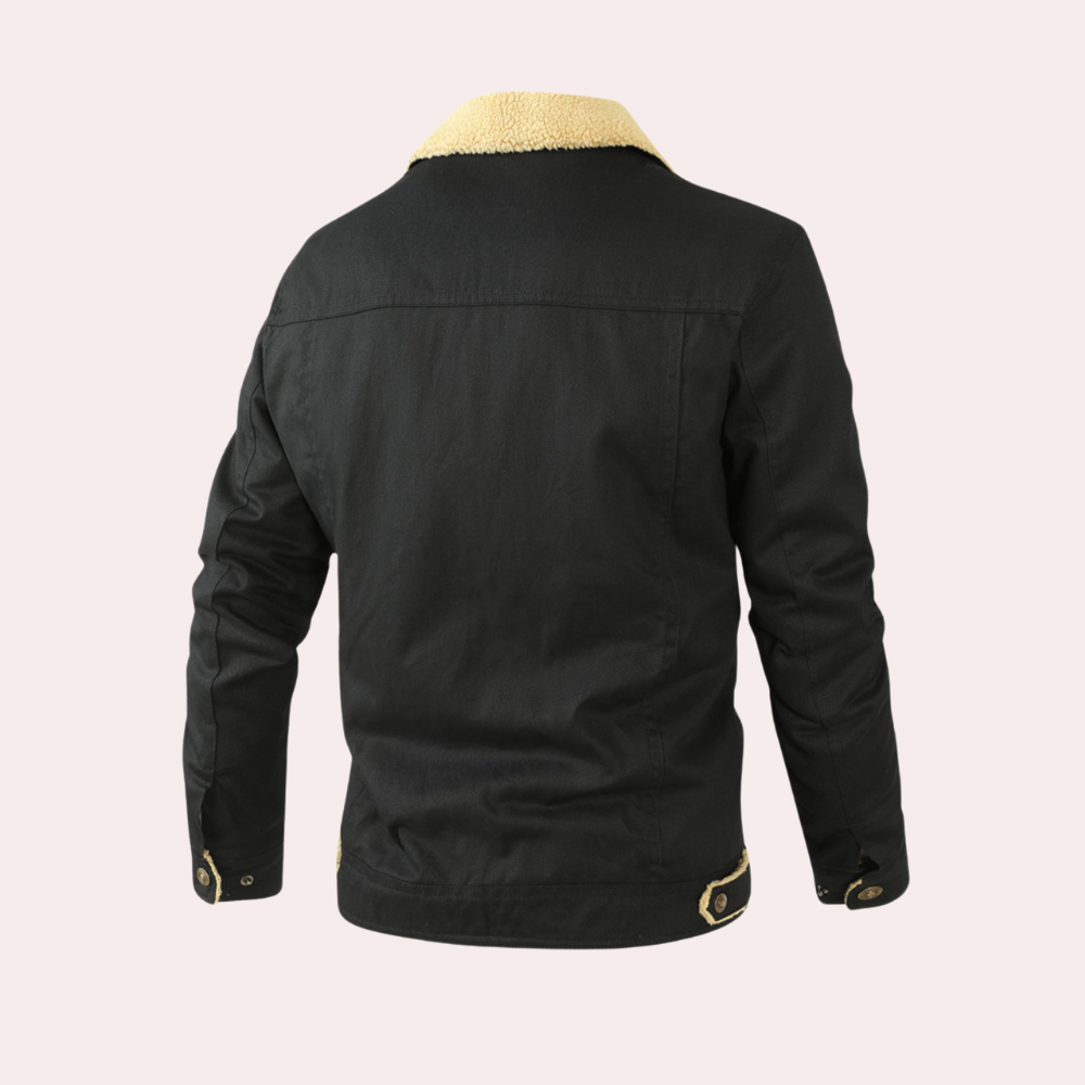 Men’s Sherpa-Lined Winter Jacket – Warmth, Comfort & Rugged Style