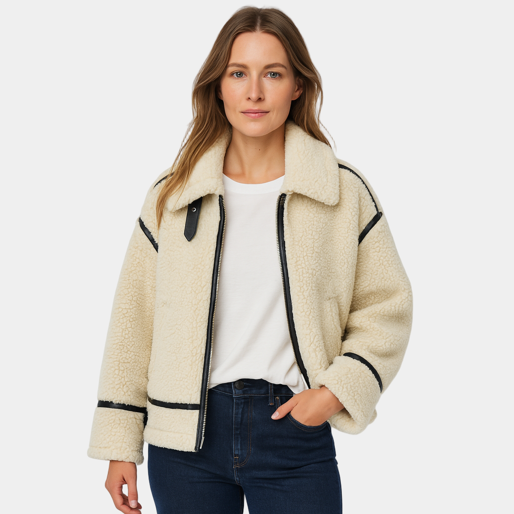 Women’s Teddy Jacket – Zip Front, Relaxed Fit