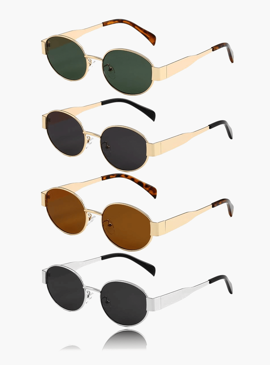 Retro Oval Vintage Oval Sunglasses – Unisex Fashion Shades