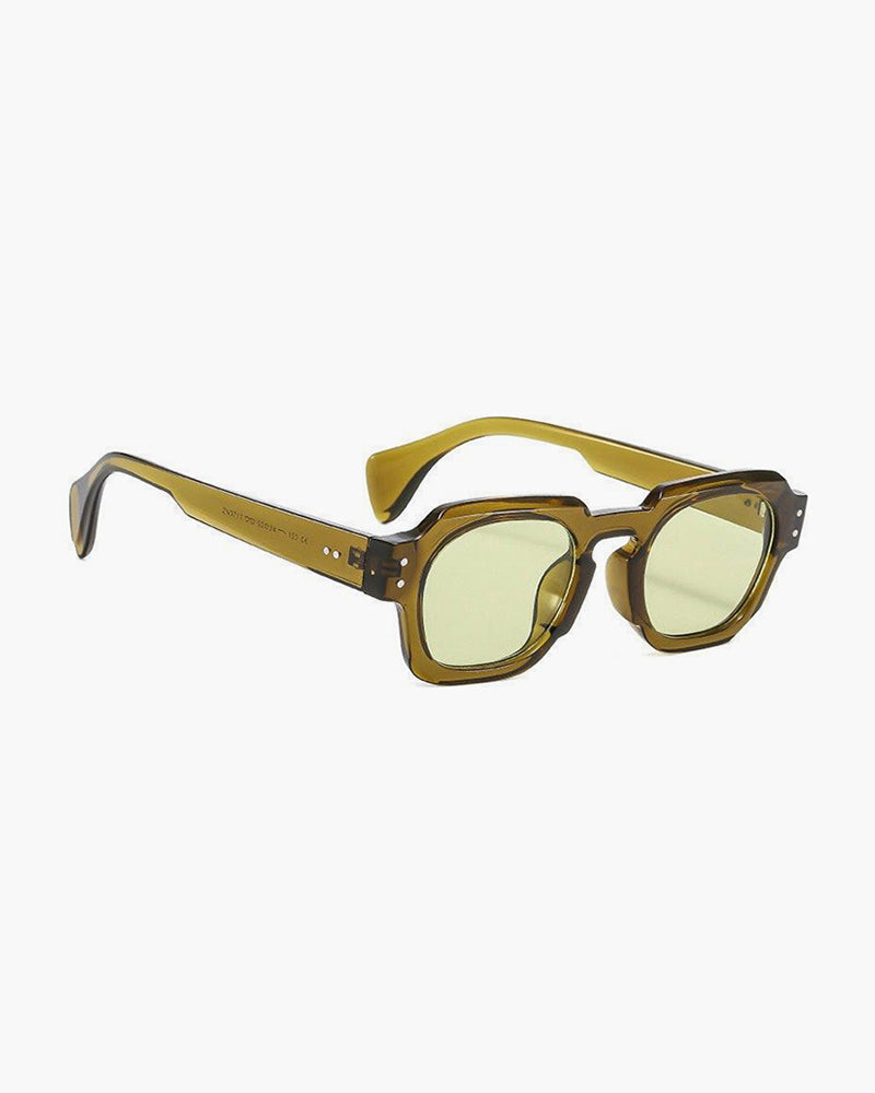 Men’s Square Retro Sunglasses – Bold Vintage Frame with UV400 Lenses