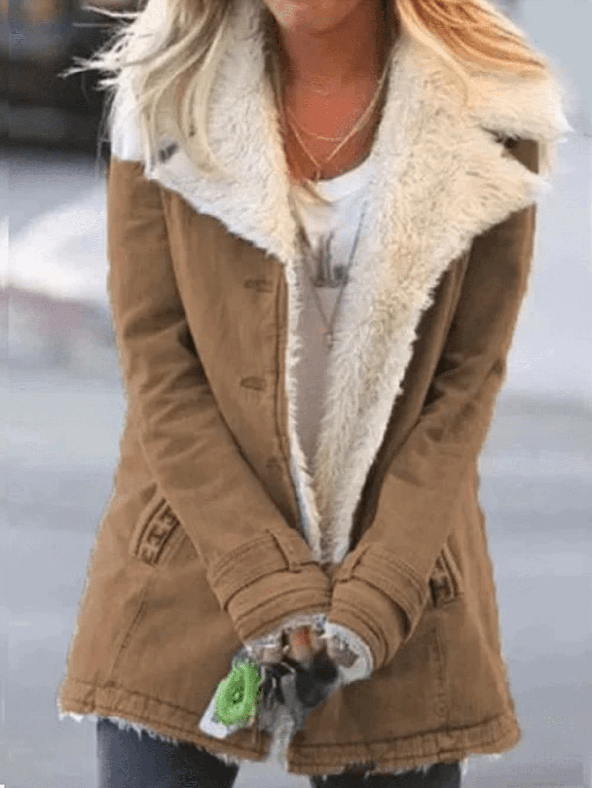 Elegant Thermal Winter Jacket With Waterproof And Windproof Features