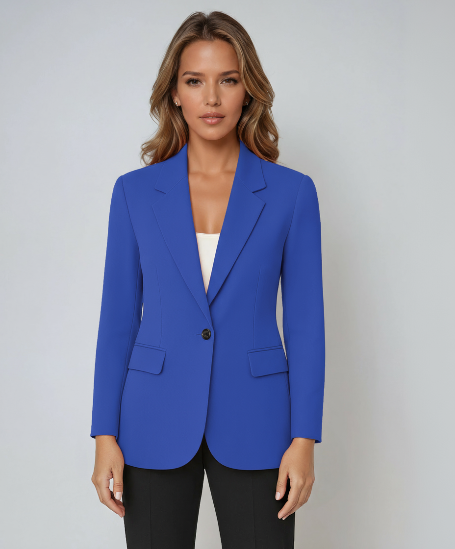 Women’s Tailored Blazer – Elegant Single-Breasted Jacket