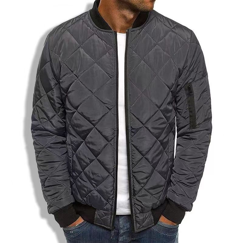 Men’s Quilted Bomber Jacket – Lightweight, Warm & Modern Casual Style