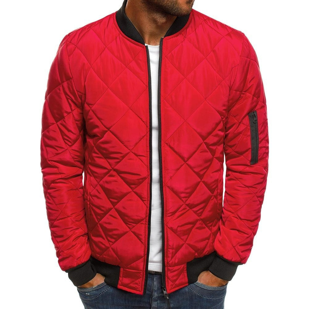 Men’s Quilted Bomber Jacket – Lightweight, Warm & Modern Casual Style