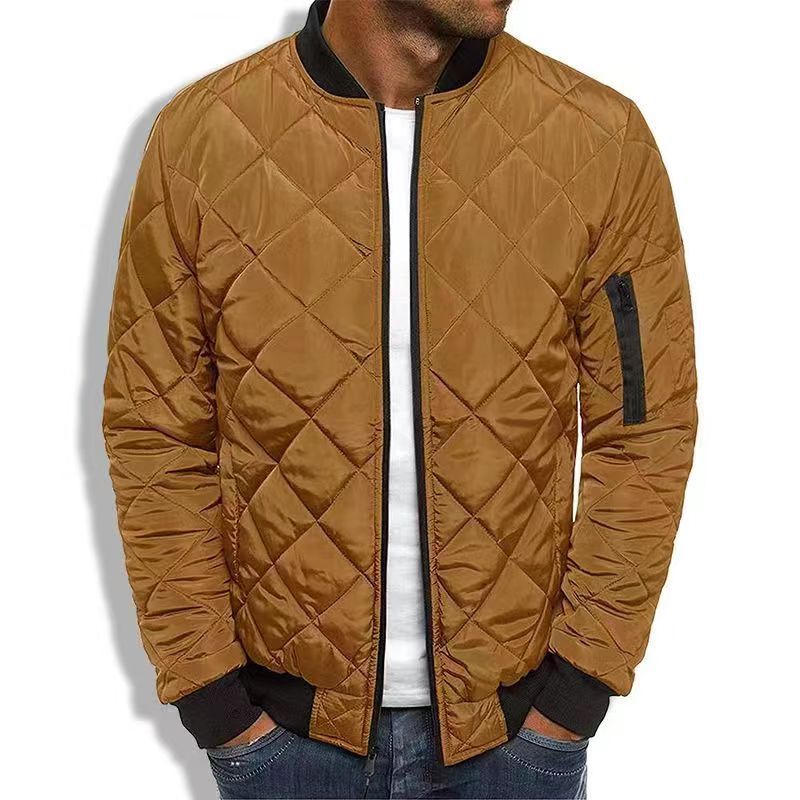 Men’s Quilted Bomber Jacket – Lightweight, Warm & Modern Casual Style