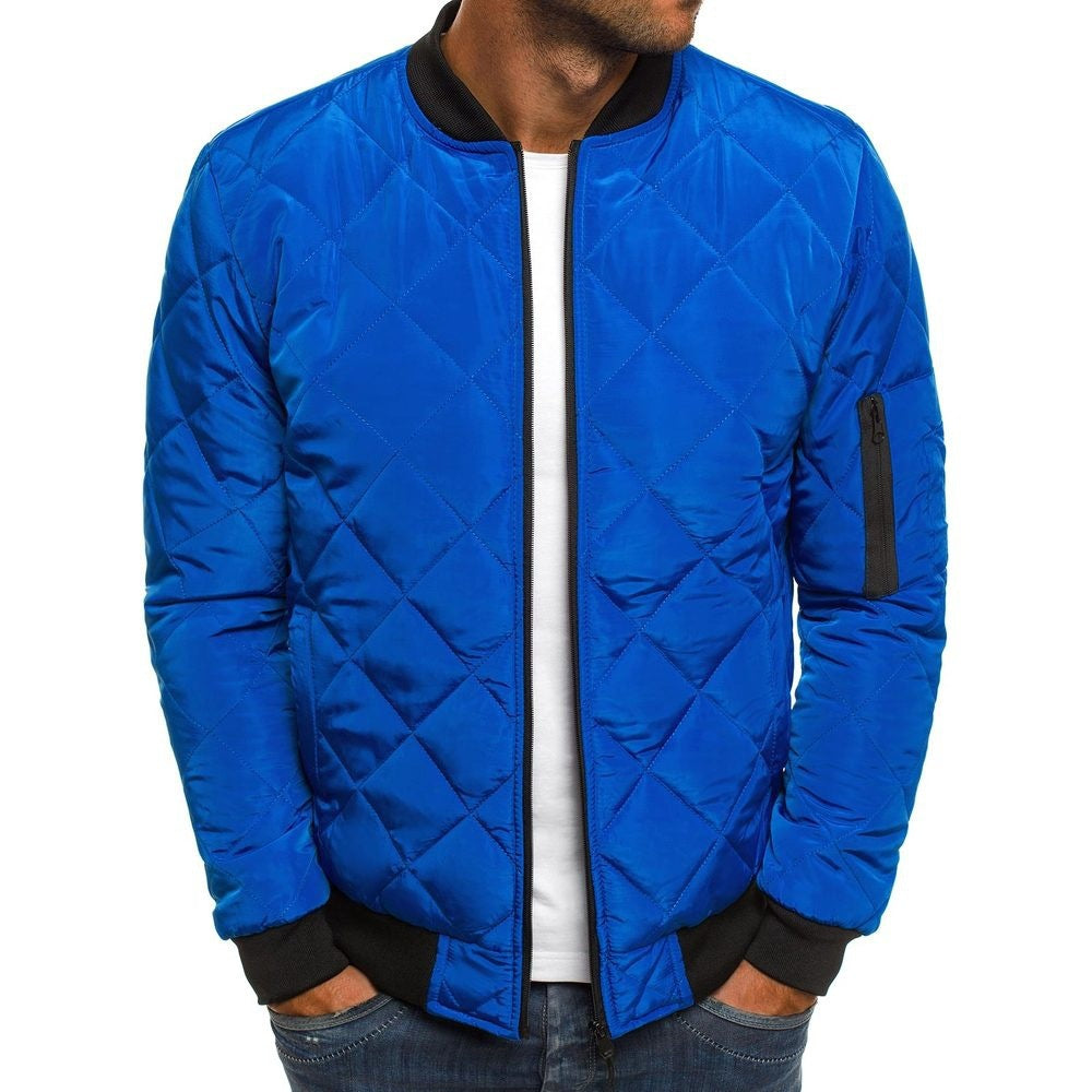 Men’s Quilted Bomber Jacket – Lightweight, Warm & Modern Casual Style