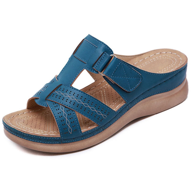 SoftStride Women’s Orthopedic Slip-On Sandals – Comfort Wedge Support