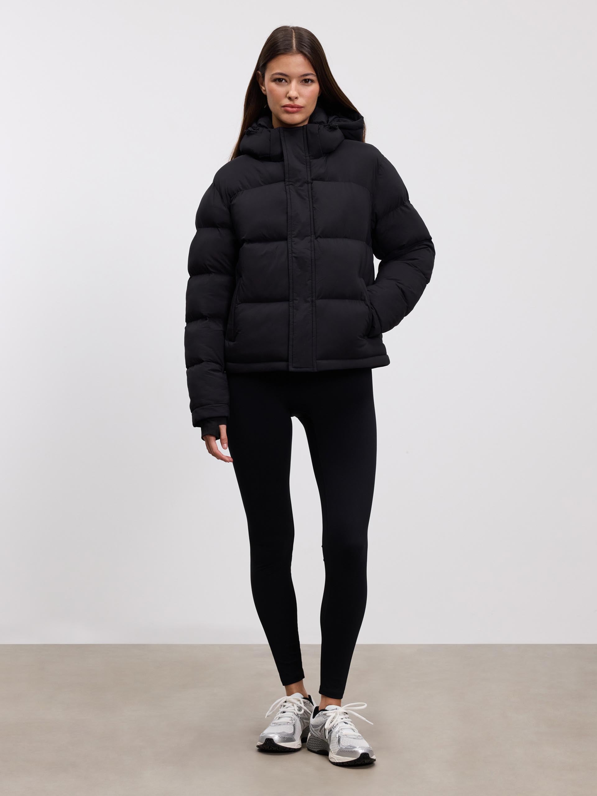 Women’s Classic Short Puffer Jacket – Warm Hooded Winter Coat