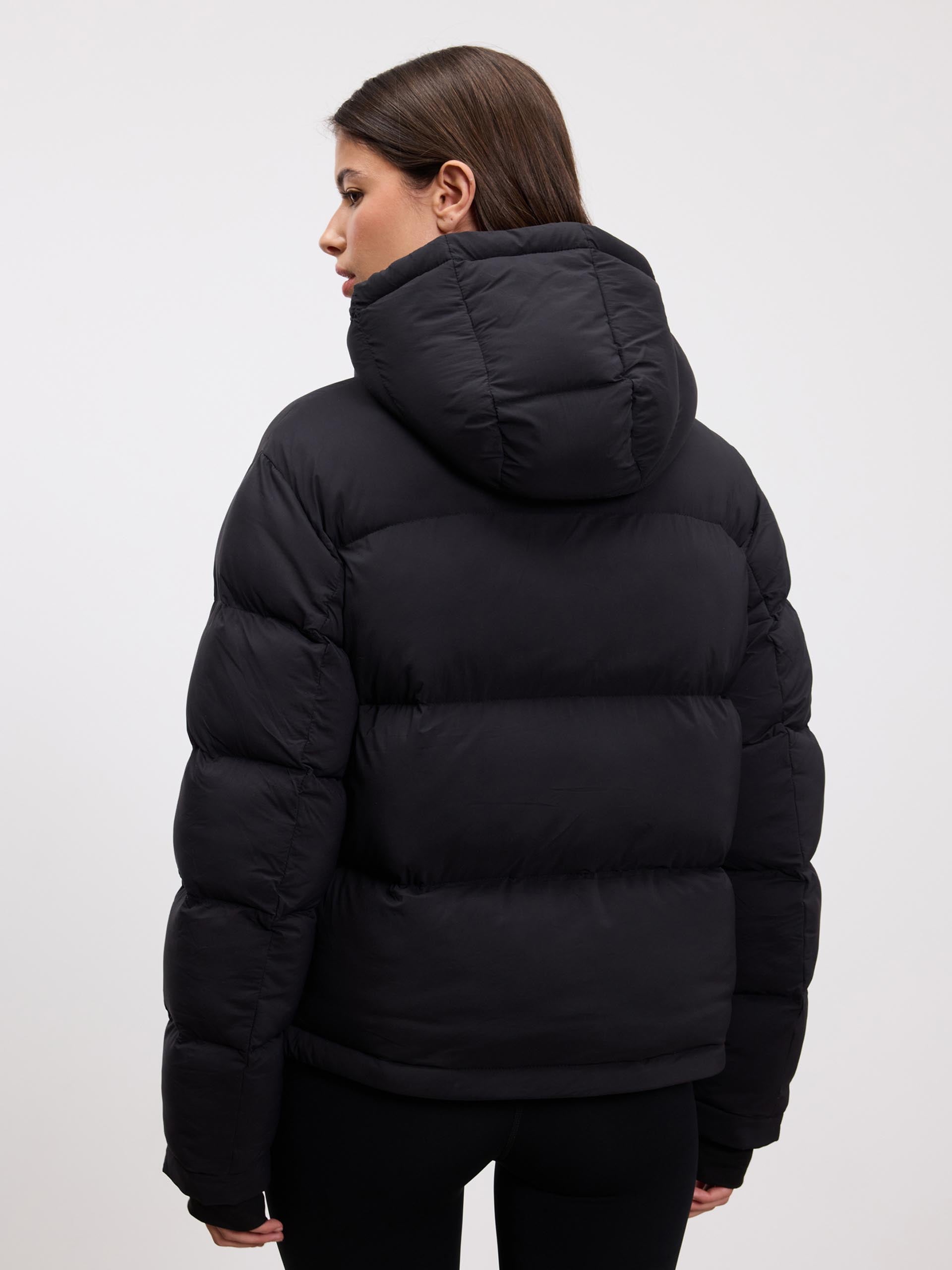 Women’s Classic Short Puffer Jacket – Warm Hooded Winter Coat
